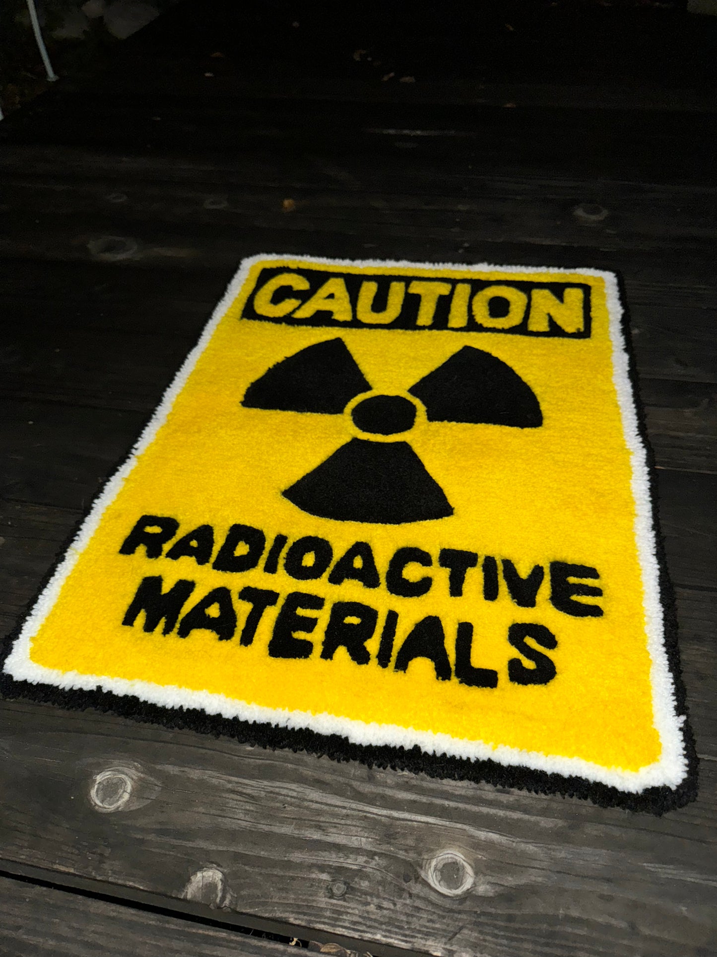 'RADIOACTIVE MATERIALS' RUG