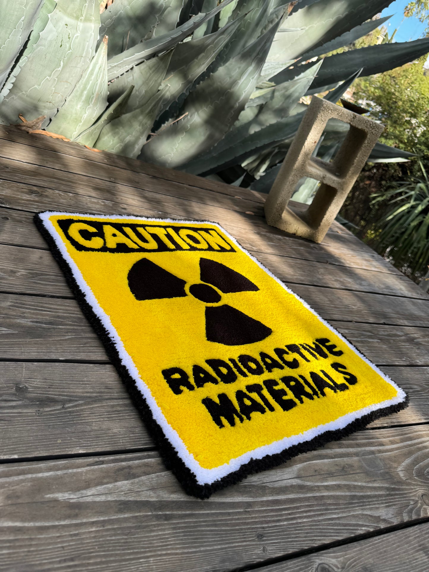 'RADIOACTIVE MATERIALS' RUG