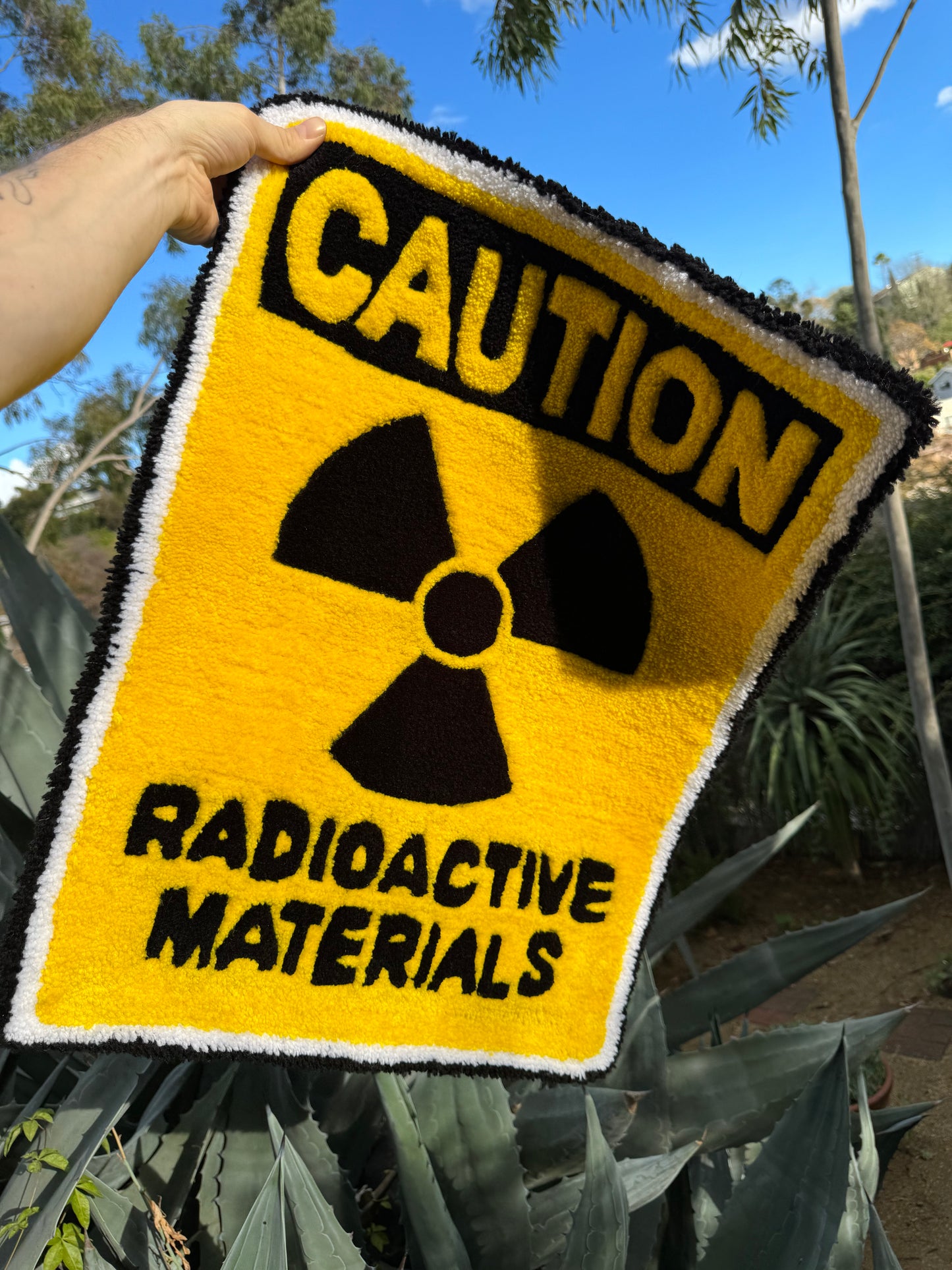 'RADIOACTIVE MATERIALS' RUG