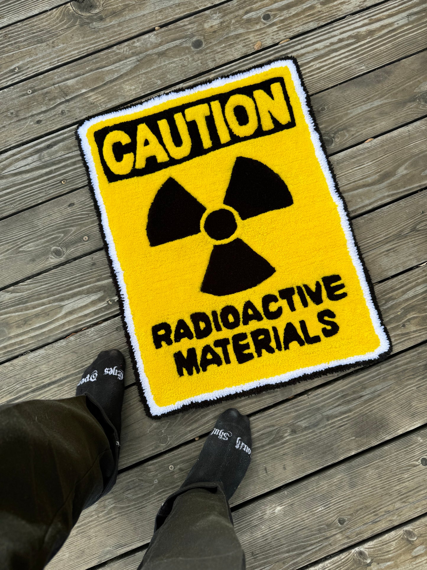'RADIOACTIVE MATERIALS' RUG