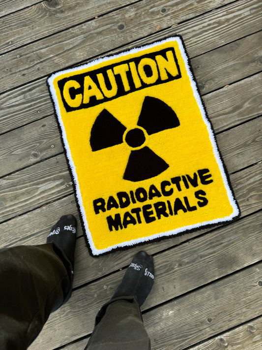 'RADIOACTIVE MATERIALS' RUG